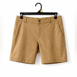 ✨ Avalon Golf Khaki Performance Shorts - Size 32w - Classic Fit